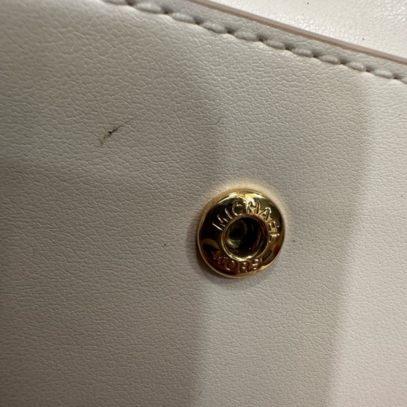 Michael Kors small wallet / card case New, never used, pink/cream leather $68 - Picture 9 of 16